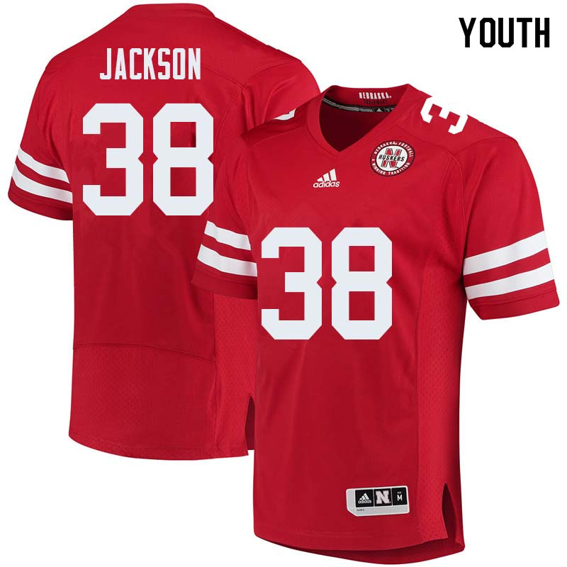 Youth #38 Damian Jackson Nebraska Cornhuskers College Football Jerseys Sale-Red